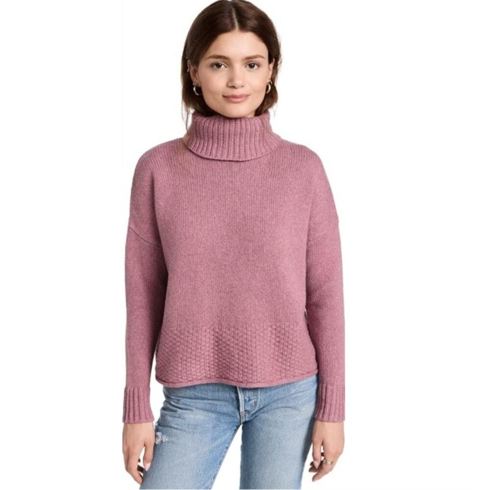 Cozy Rose Turtleneck Sweater
